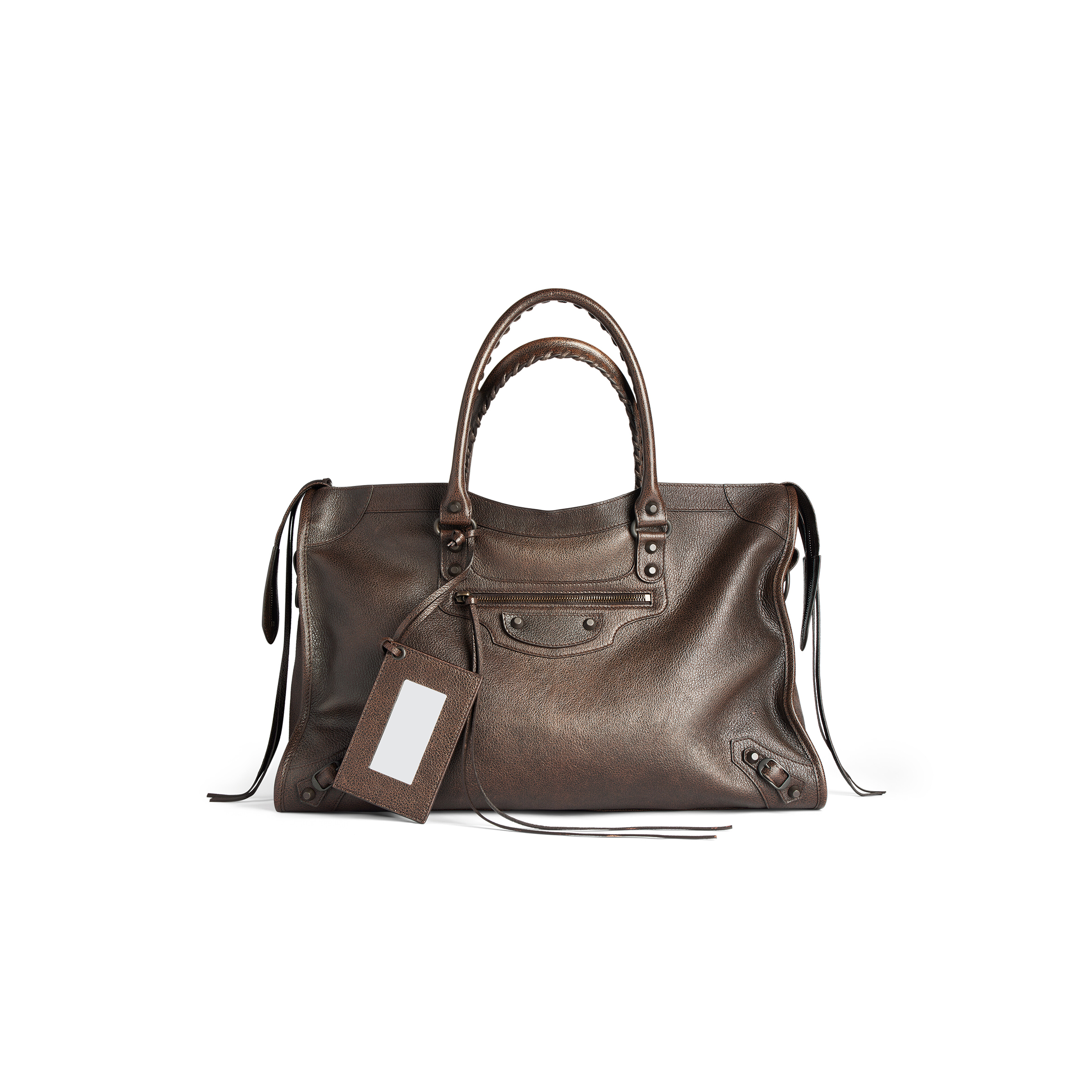 Ba1en*iaga MEN'S LE CITY BAG LARGE IN BROWN CARAMEL 8657652ACSW2647 (46*29*17cm)